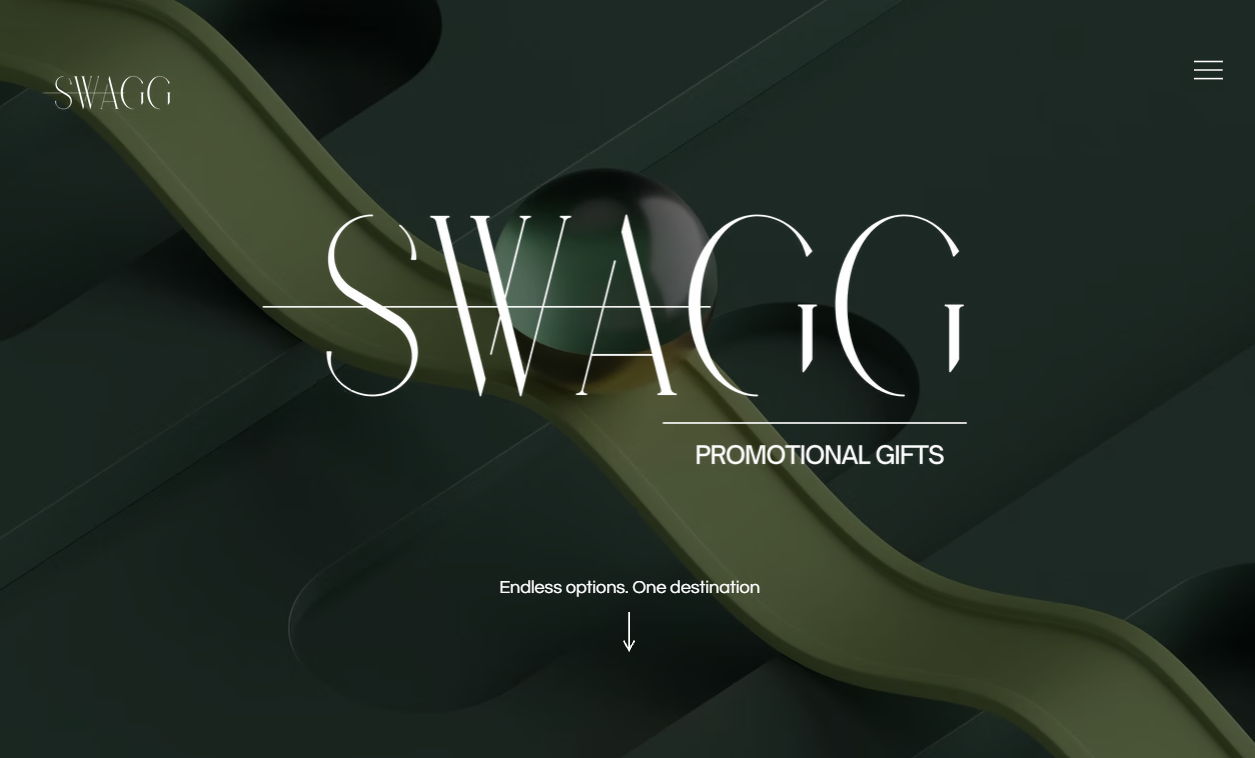 Swagg Merch website before the ROLY redesign