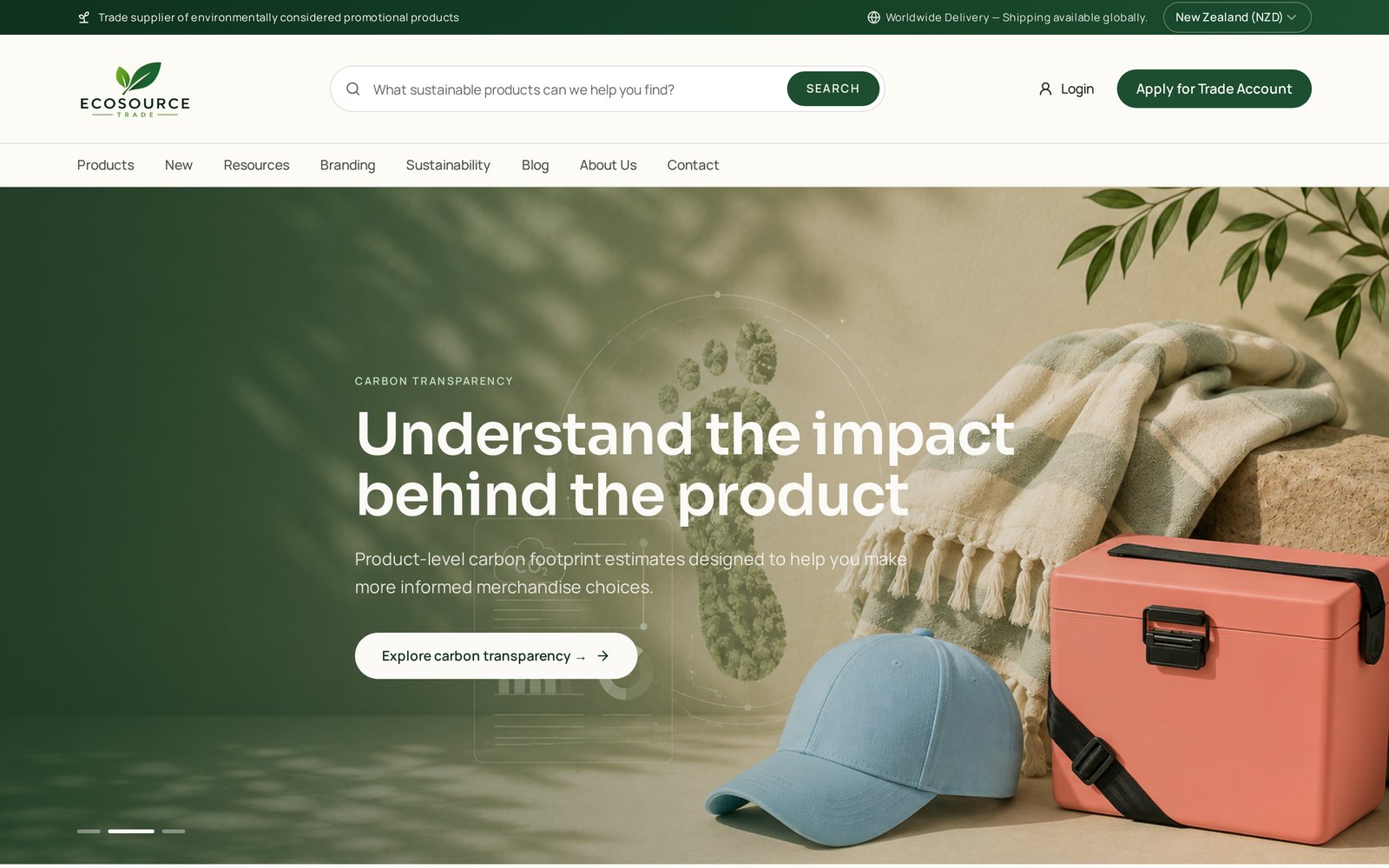 Ecosource Trade website