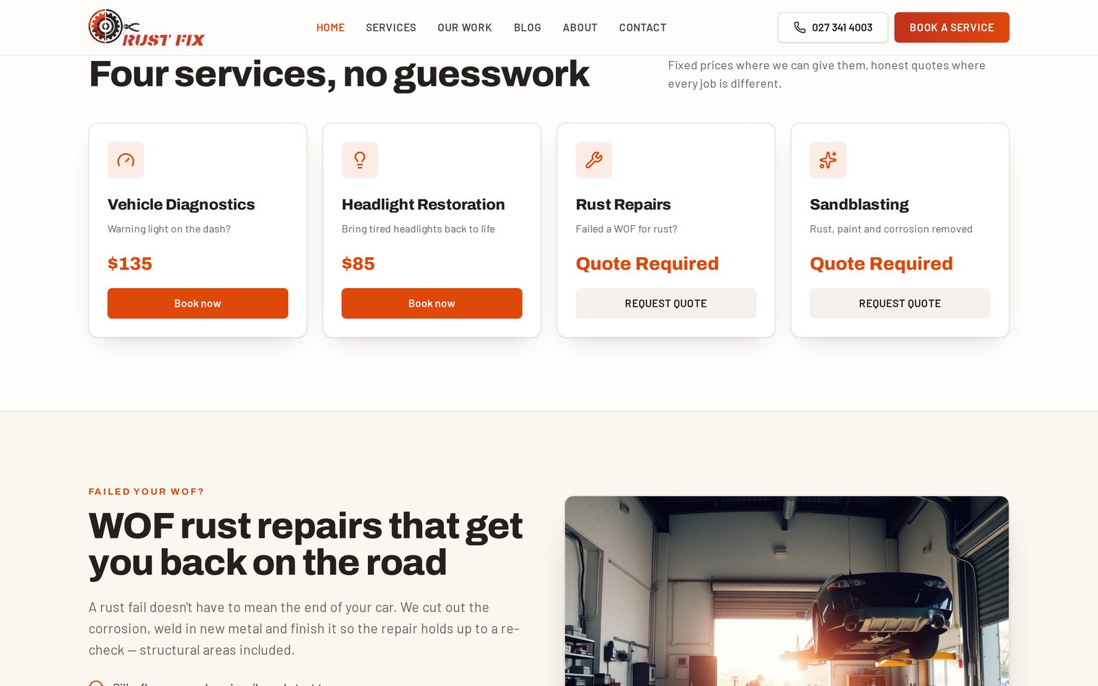 Rust Fix website detail 1